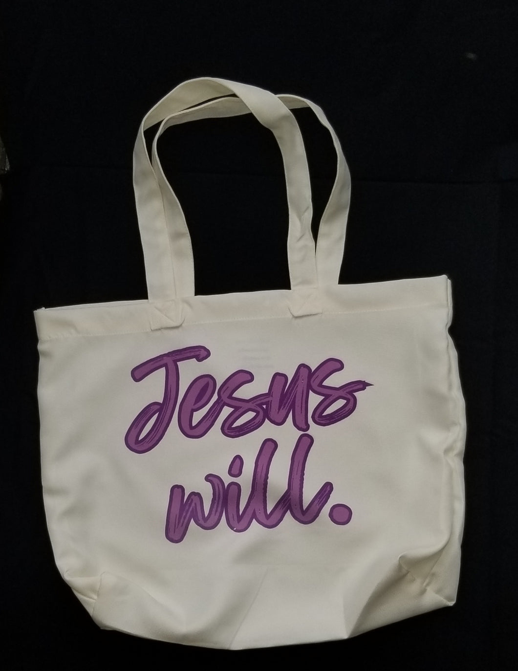 Jesus Will Tote - Purple text