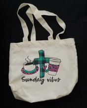 Load image into Gallery viewer, Sunday Vibes Tote White
