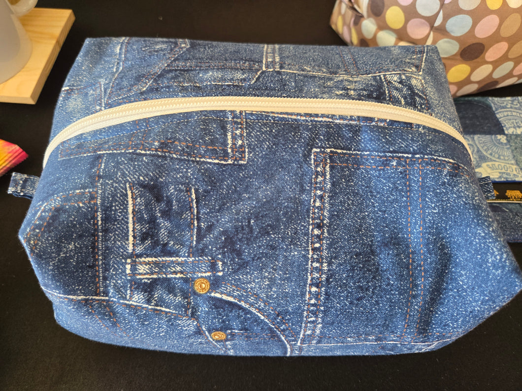Denim Denim Makeup Pouch