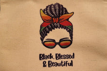 Load image into Gallery viewer, Black, Blessed &amp; Beautiful Wristlet
