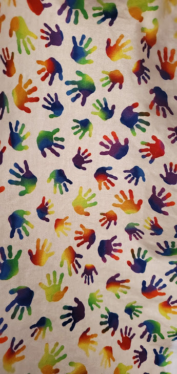 White Hands Face Mask